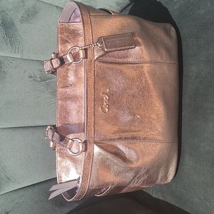 Coach Silver Leather Purse